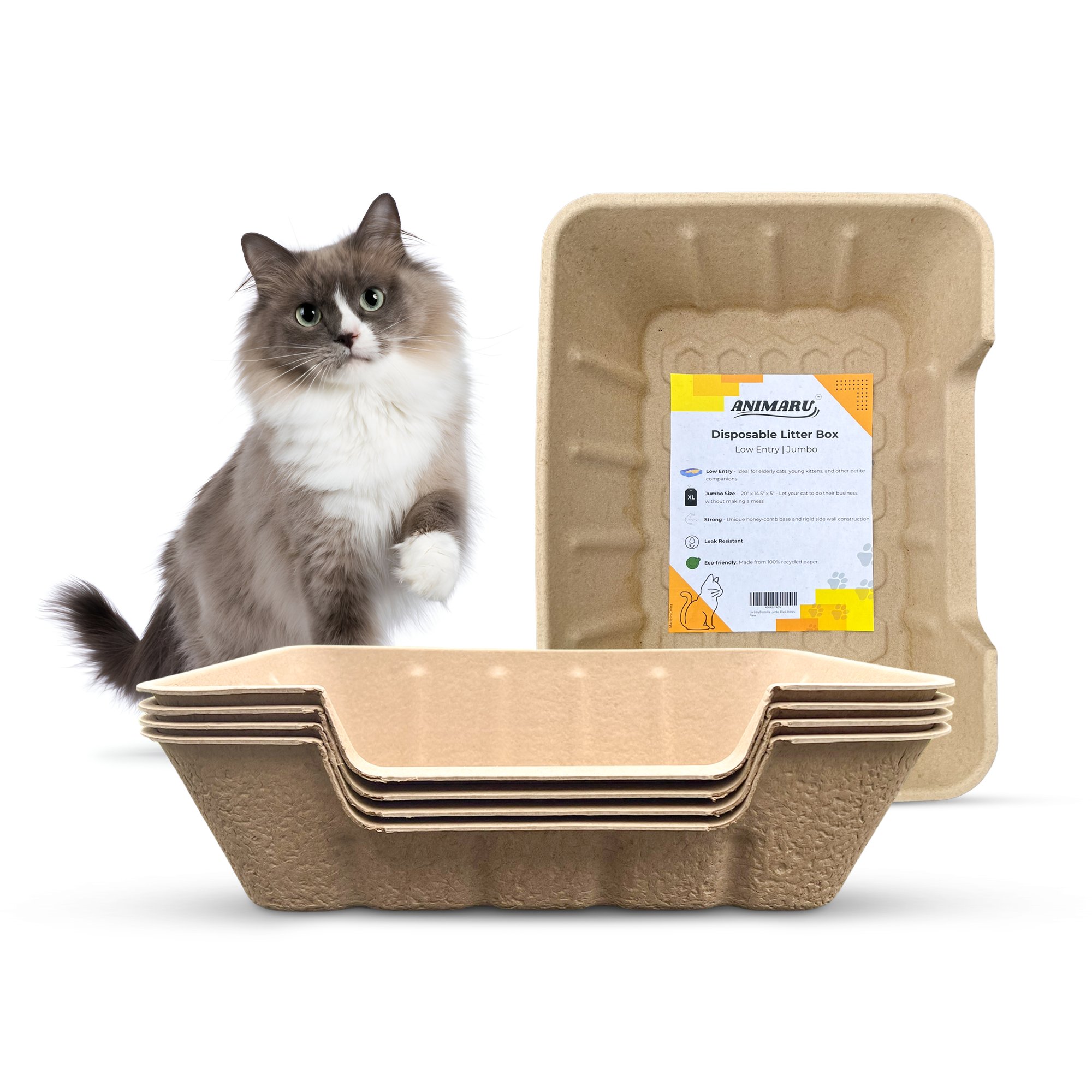 Animaru litter box features – water resistant, eco friendly, odor reducing
